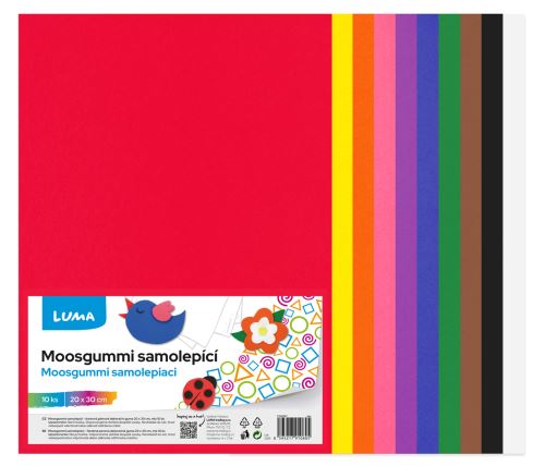 MOOSGUMMI A4 mix samolepící LUMA,10ks
