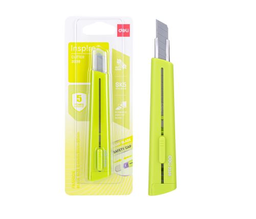 Nůž 126mm odlamovací DELI E2038 zelený
