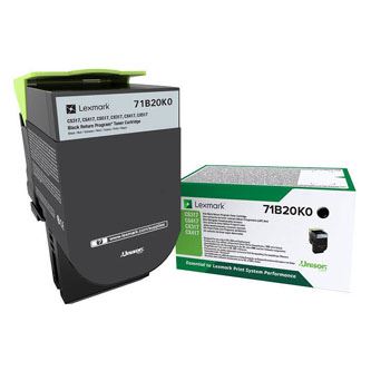 Toner Lexmark originální 71B20K0, black, 3000str.