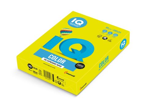Papír IQ COLOR A4/80g/500 Reflexní žlutá -NEOGB