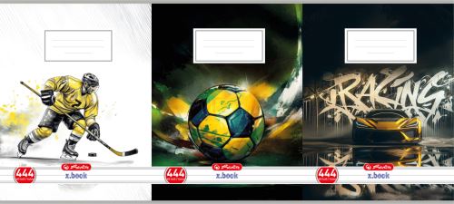Sešit školní HERLITZ 444 - A4/40 listů, linka, mix kluci   60080128