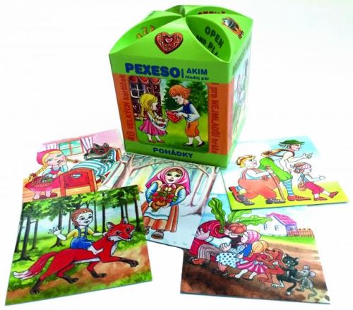 Karty PEXESO v ozdobné krabičce Otevři a hraj Pohádky  AKIM