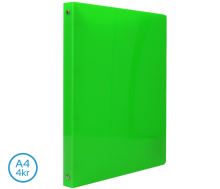 Pořadač A4 NEON - 4 kroužkový zelený