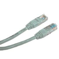 Síťový LAN kabel UTP patchcord, Cat.5e, RJ45 samec - RJ45 samec, 50 m, nestíněný, šedý (4)