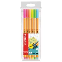 Liner STABILO point 88 - sada 6 ks Neon
