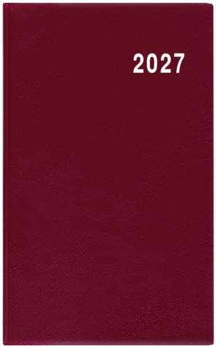 Diář měsíční - Marika - PVC - bordó   BMM1-3-27