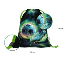 Školní set 5 BAAGL - Ergo Fotbal Hráč - aktovka, penál, sáček   A-34263 (12)