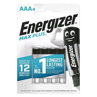Baterie alkalická ENERGIZER MAX Plus AAA, 4-pack