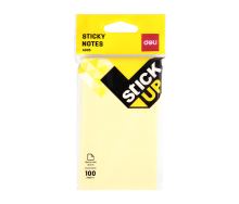 Bloček samolepící STICK UP žlutý 76 x 126mm DELI EA00552