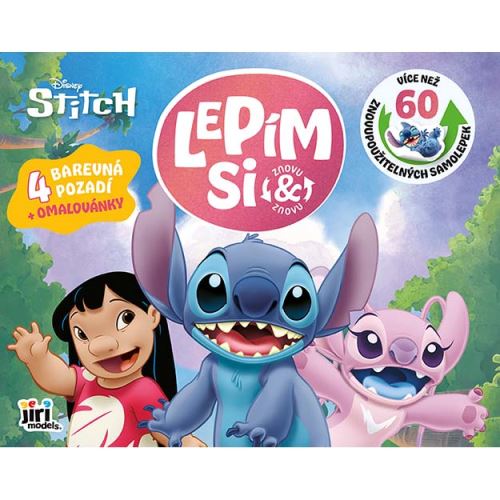 Samolepková kniha Lepím si znovu a znovu Lilo & Stitch   4682-8