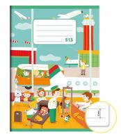 Sešit 513  A5 (linka)    bezdřevý NOTES (2)