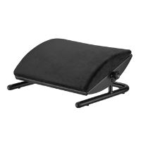 Podstavec pod nohy, odnimatelný měkký polštář, černý, ocel, 25 kg nosnost, Powerton (2)