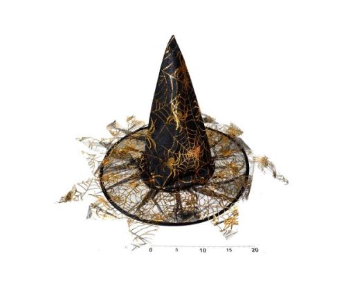 Karneval - Klobouk čaroděj s třásněmi 35x37,5 cm   W880229