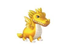 3D Sticker Model MAKE - Žlutý drak (1)