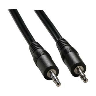 Audio kabel Jack (3.5mm) samec, Jack (3.5mm) samec, 1.5m, černý