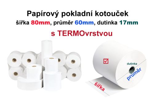 Kotoučky TERMO, 80/60/17mm
