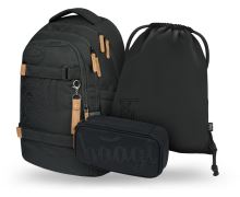 Školní set Skate max Darkness - batoh, penál, sáček   A-35375