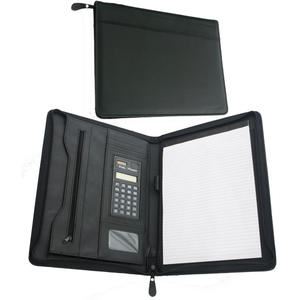 Portfolio A4 černé, zip, kalkulačka      EAC1132