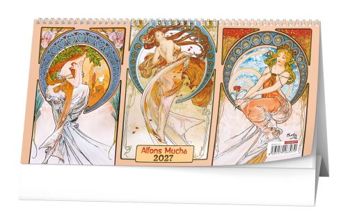 Kalendář stolní - čtrnáctidenní - Alfons Mucha 2027   BSH13-27