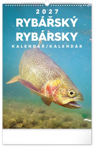 Kalendář nástěnný - Rybářský CZ/SK 2027 - 33 x 46 cm   PGN-36862-L