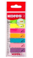 Záložky samolepící KORES - indexové - 12x45mm - 8x15 listů   45120