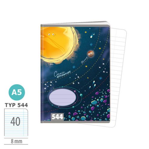 Sešit A5 - 544 - 40listů - Vesmír   1592-0428