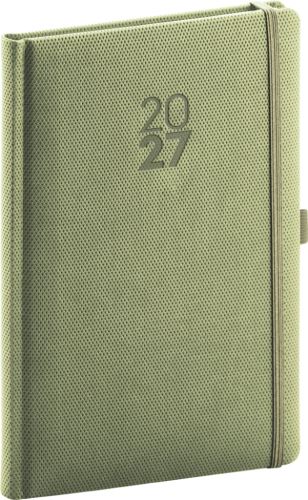 Diář týdenní - Diamante 2027 - olivový - 15 x 21 cm   PGD-TA5DI-7710
