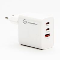 Síťový adaptér Powerton ENERGY VOLTIX 65W, 3 porty, USB-C, USB-A (1)