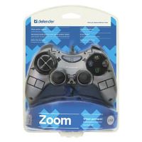 Gamepad Defender Zoom - 10tl., USB, šedý, vibrační, Windows XP/VISTA/7/8/10 (2)