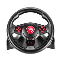 Volant Marvo GT-903 - s pedály, řadící pákou, 16tl., USB, černý (6)