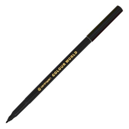Popisovač COLOUR WORLD 7550/1, černý FIX, 1mm, vypratelné, CENTROPEN