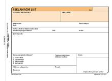 Reklamační list A5, samopropisovací, 100 listů OP12541 (1)