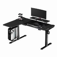 Herní stůl ULTRADESK WINGER - černý, 111x155x60 cm, 75-122 cm, elektricky nastavitelná výš (15)