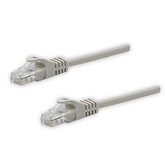 Síťový LAN kabel UTP patchcord, Cat.5e, RJ45 samec - RJ45 samec, 3 m, nestíněný, šedý