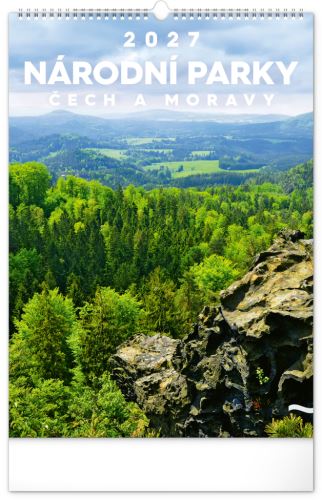 Kalendář nástěnný - Národní parky Čech a Moravy 2027 - 33 x 46 cm   PGN-36850-L