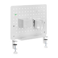 Kancelářský organizér Powerton ERGO PEGBOARD - upínací na stůl, šedý (1)
