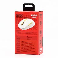 Myš bezdrátová Marvo M809W - bílá, 1600DPI (3)