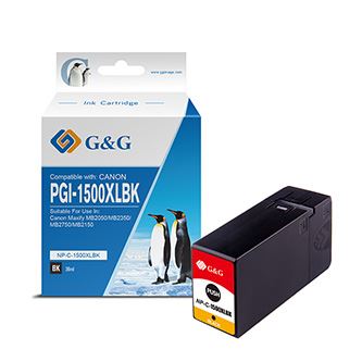 Ink G&G kompatibilní s PGI 1500XL, NP-C-1500XLBK/C, black