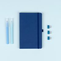 Notes Tmavě modrý, tečkovaný, 13 × 21 cm      A-33203 (3)