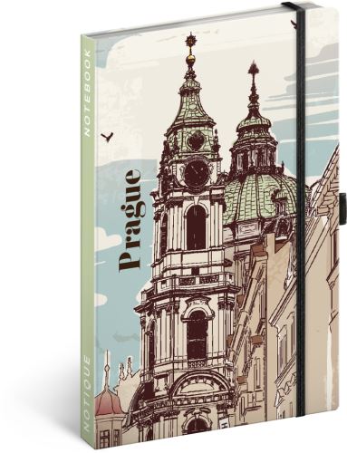 Notes Praha, linkovaný, 13 × 21 cm     A-34385
