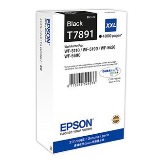 Originální ink Epson - C13T789140, T789, XXL, black, 4000str., 65ml, 1ks
