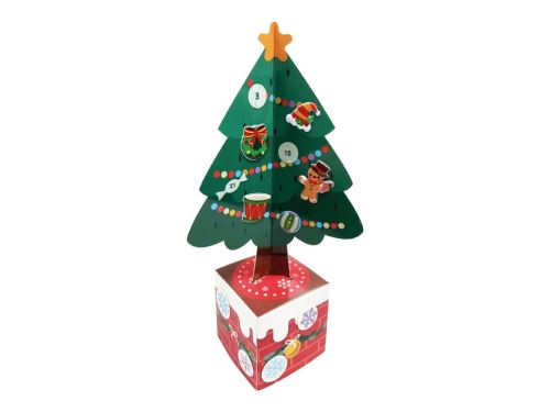 Adventní kalendář papírový - stromeček