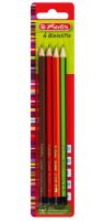 Tužka grafitová SCOLAIR - 4ks, H, HB, B, 2B               08670051