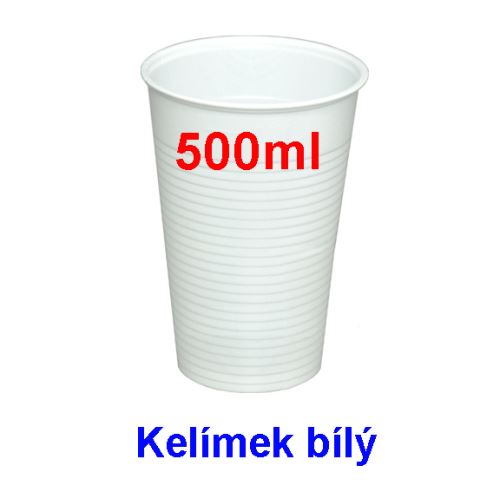 Pohárek 150 PLC /500ml bílá 20x50ks