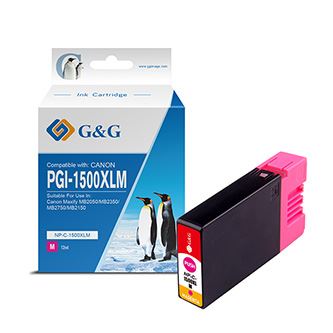 Ink G&G kompatibilní s PGI 1500XL, NP-C-1500XLM/C, magenta
