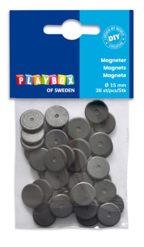 Magnety 36 ks, průměr 15 mm
