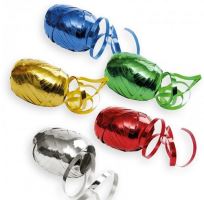 Stuha vázací metal 5mm/ 20m zlatá (klubko)