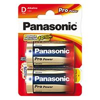 Baterie alkalická, velký monočlánek, D, 1.5V, Panasonic, blistr, 2-pack, Pro Power (1)