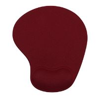 Podložka pod myš, ergonomická, gelová, mini, vínově červená, Powerton