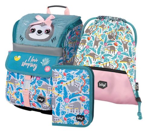 Aktovka školní set Zippy Lenochod  - aktovka, penál, sáček   A-30519